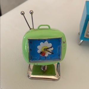 Vintage Miniature TV Clock